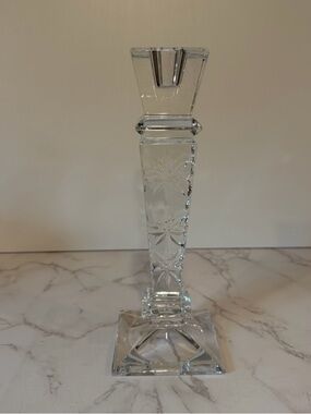 Vintage Shannon 10” Star Crystal Candlestick Holder